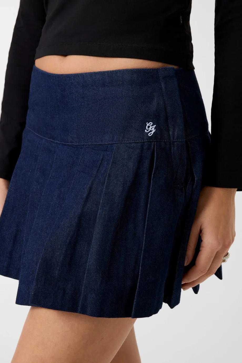 Guess GJ Pileli Kadın Mavi Etek W6RD38D6551-D4IR