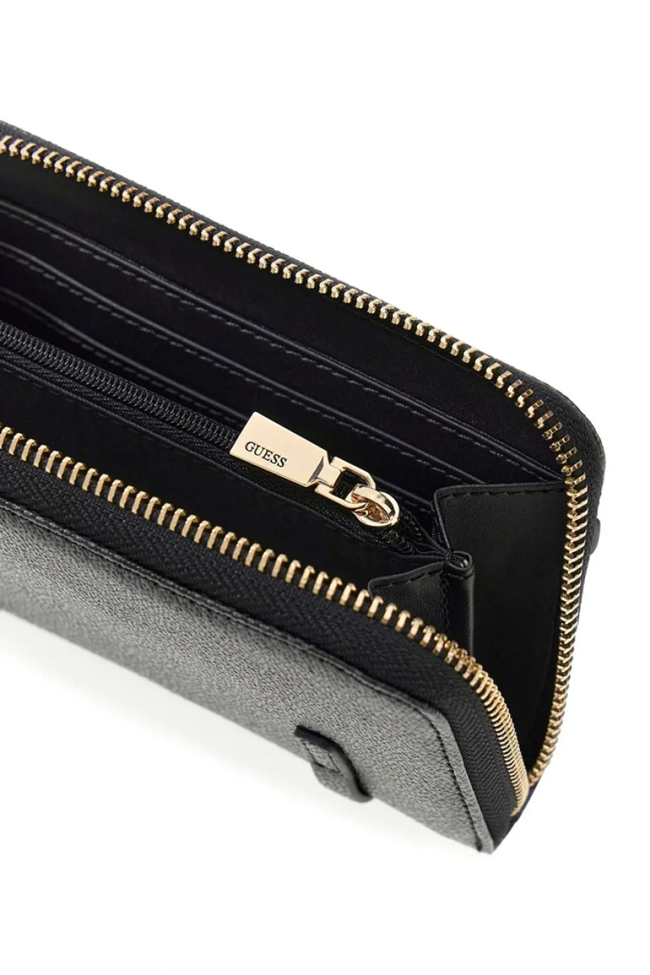 Guess Leona Logolu Orta Boy Fermuarlı Kadın Antrasit Cüzdan SWSG9917140-CLO
