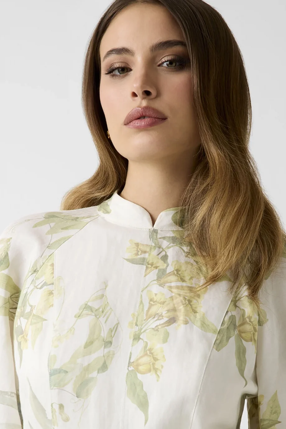 Guess Miriam Kemerli Uzun Kollu Maksi Kadın Çok Renkli Elbise W6GKALW2703-PMMA