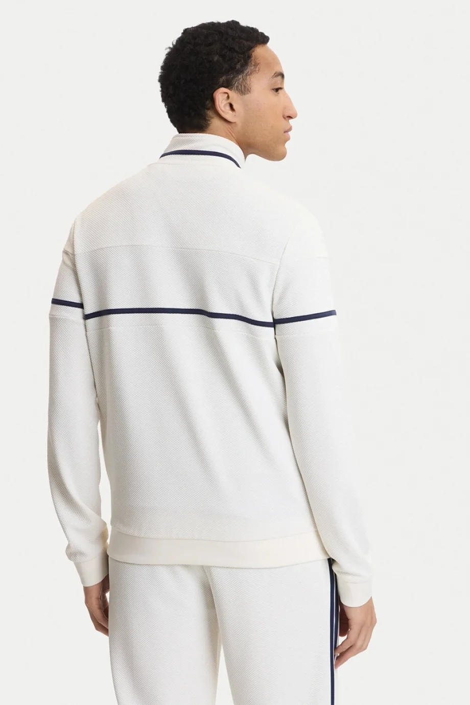 Guess Spiros Tam Fermuarlı Erkek Beyaz Sweatshirt Z6GQ29K3212-G018