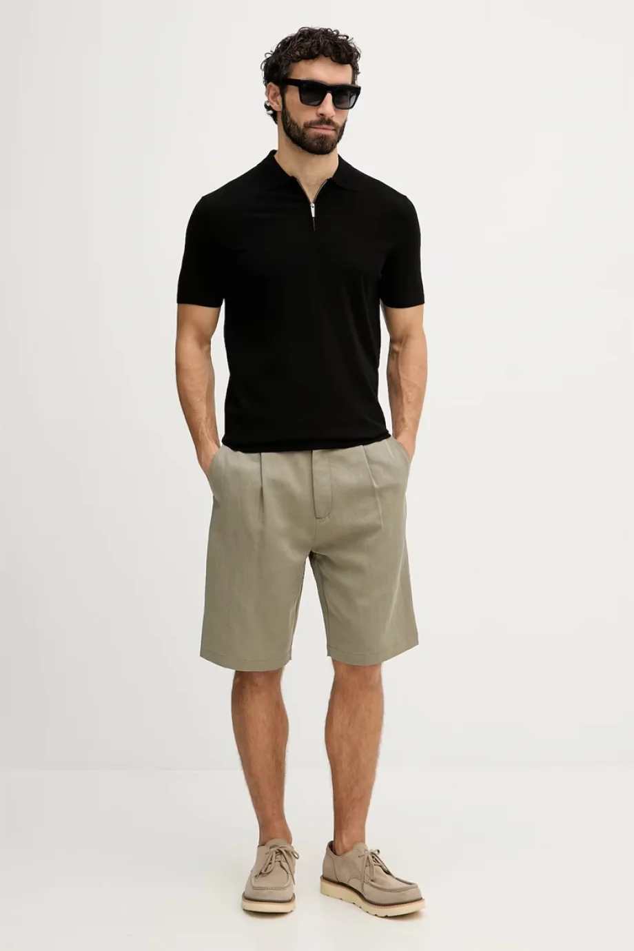 Guess Kadir Teknik Kısa Kollu Polo Yakalı Erkek Siyah Triko M6RR15Z4442-JBLK