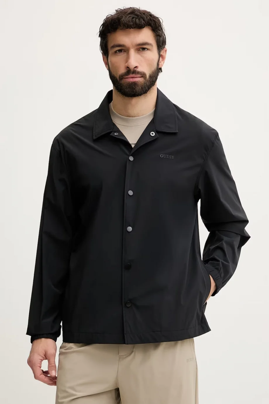 Guess Ottavio Erkek Siyah Gömlek Z6GH01W2357-JBLK