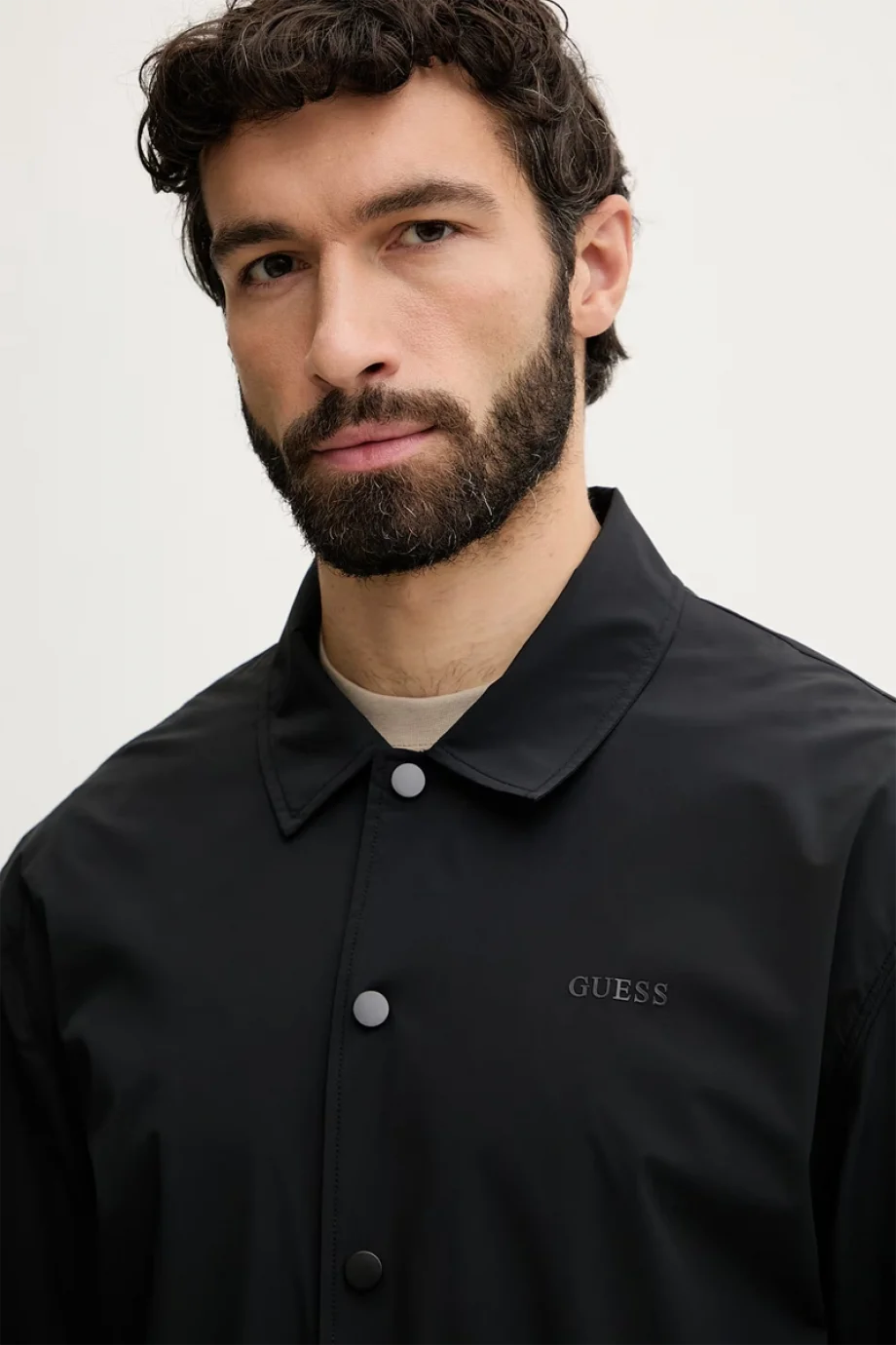 Guess Ottavio Erkek Siyah Gömlek Z6GH01W2357-JBLK