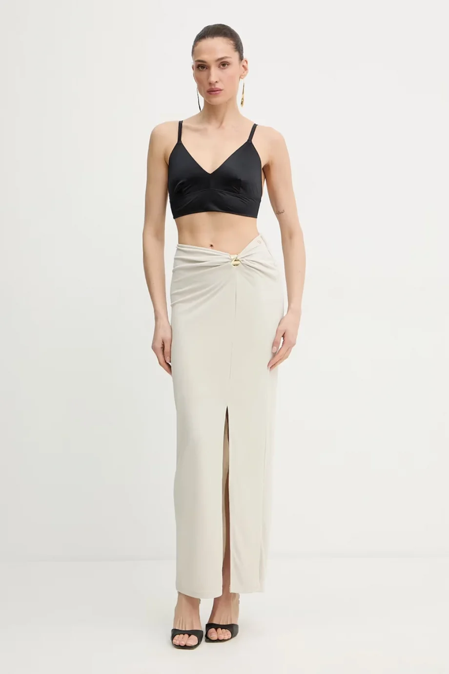 Guess Brigitte Midi Kadın Krem Etek W6GD15K2936-A115