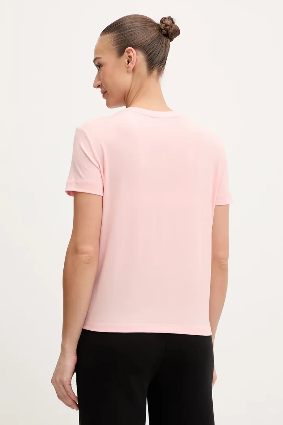 Guess Steffi Bisiklet Yaka Kısa Kollu Kadın Pembe T-shirt V6RI13KD772-C420