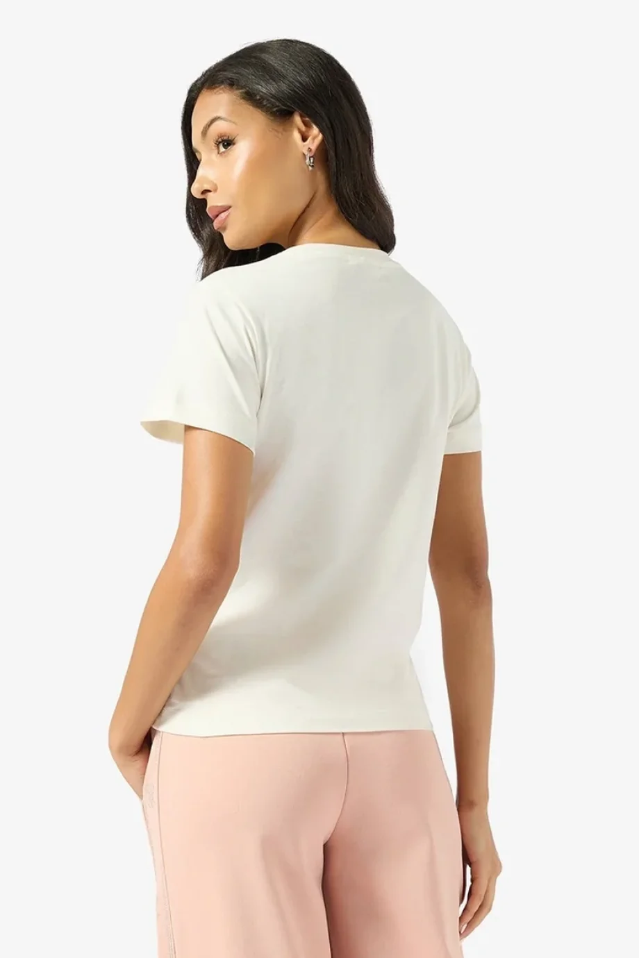 Guess Ketty Bisiklet Yaka Kısa Kollu Kadın Beyaz T-shirt V6RI10I3Z14-G012