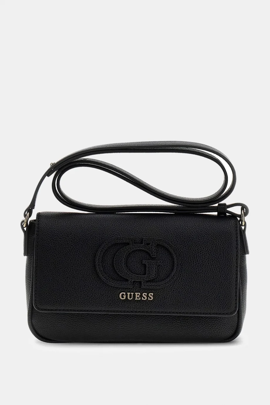 Guess Isola Dönüştürülebilir Kapaklı Çapraz Askılı Kadın Siyah Omuz Çantası HWBG9905210-BLA