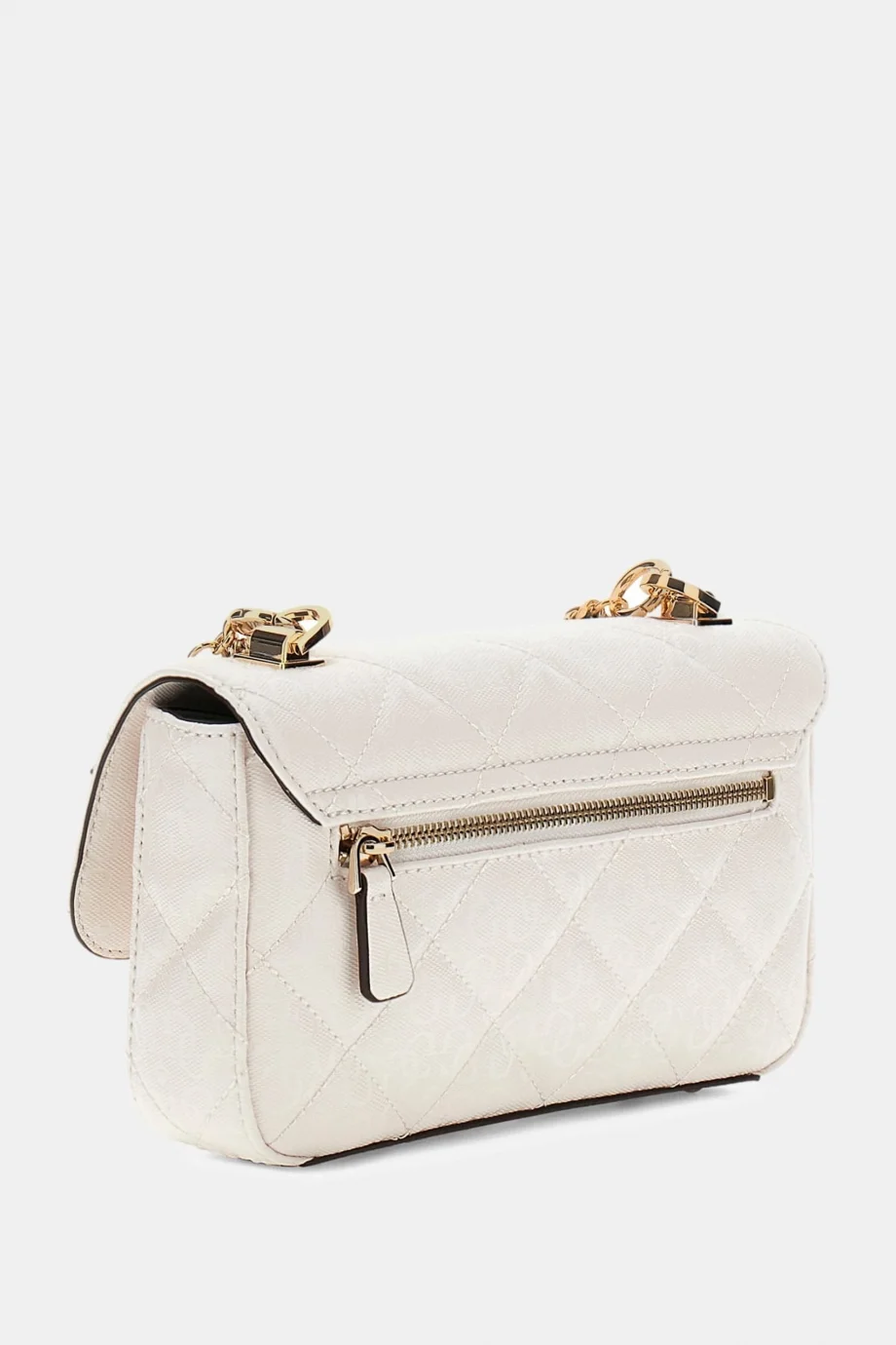 Guess Libby Kapaklı Çapraz Askılı Kadın Beyaz El Çantası HWGG9912200-OFF