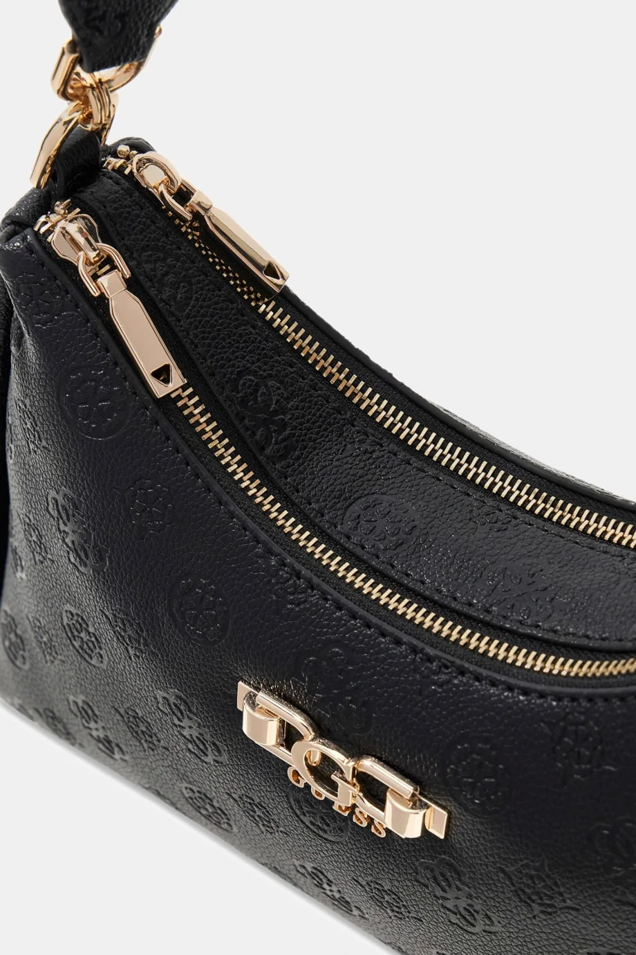 Guess Anise Çift Fermuarlı Kadın Siyah Omuz Çantası HWPD9916180-BLO