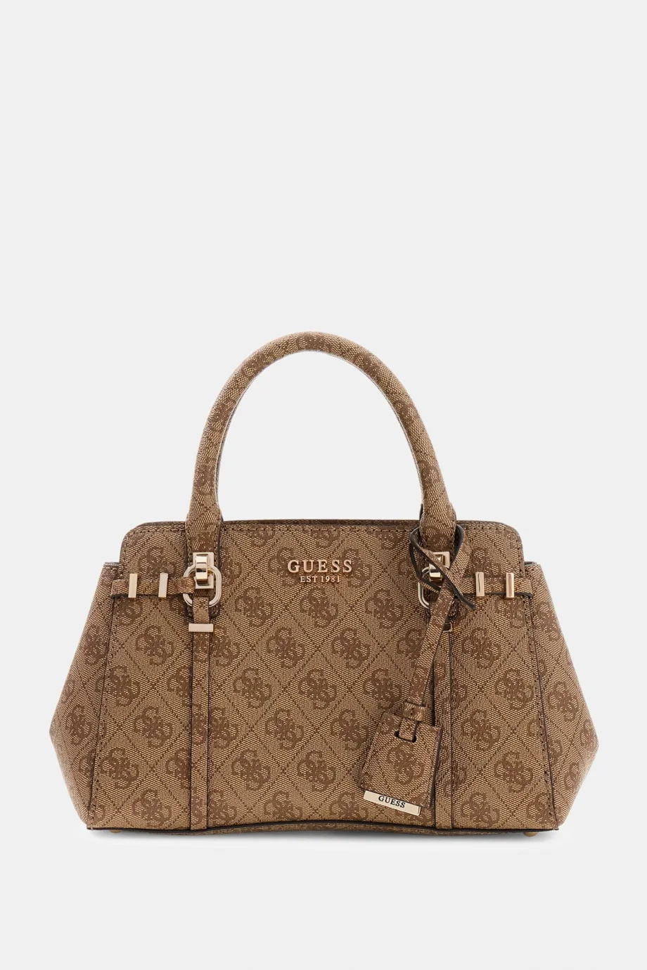 Guess Leona Logolu Küçük Çok Bölmeli Kadın Kahverengi El Çantası HWSG9917050-LTL