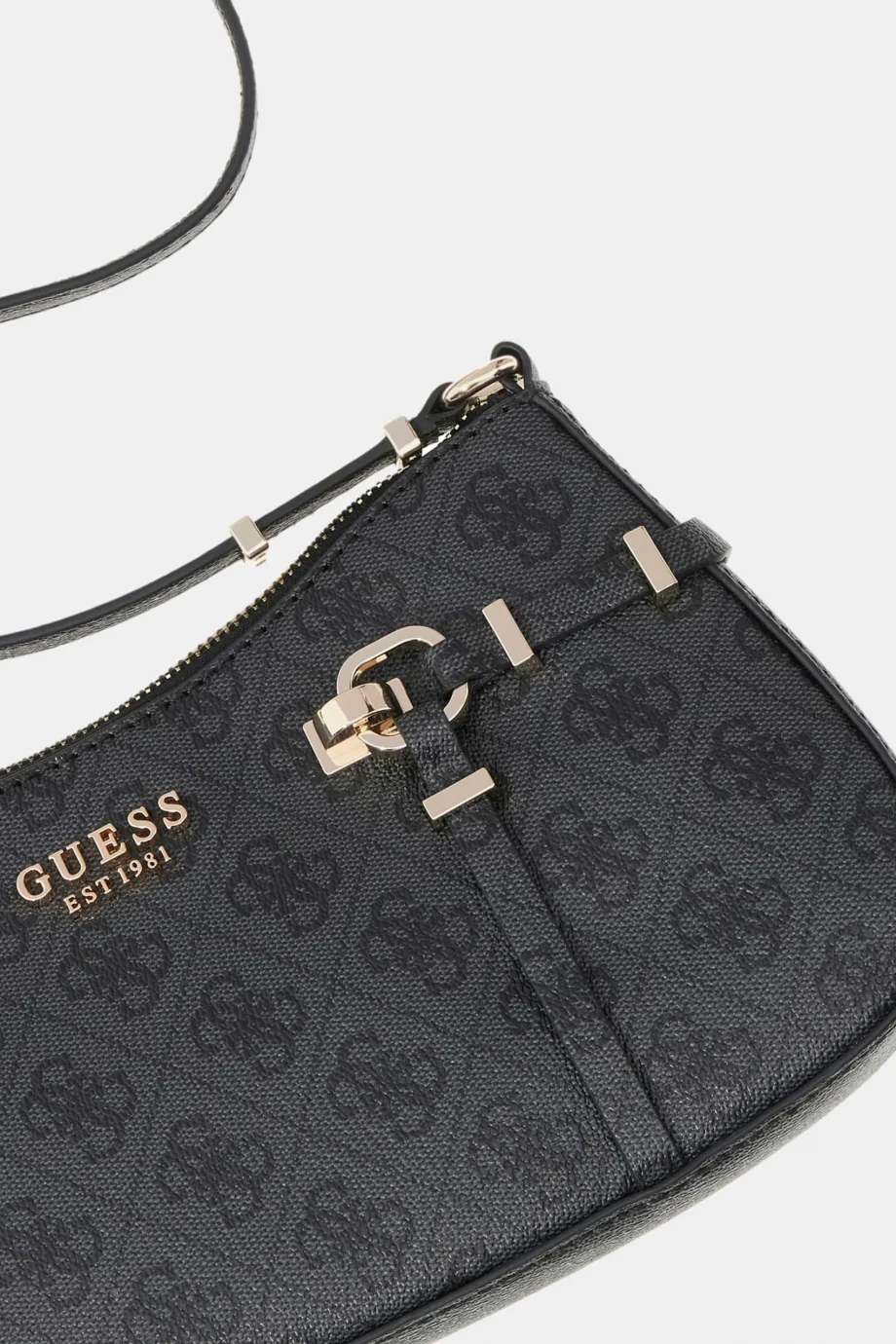 Guess Leona Logolu Kadın Antrasit Omuz Çantası HWSG9917180-CLO
