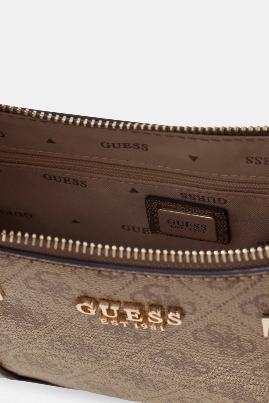 Guess Leona Logolu Kadın Kahverengi Omuz Çantası HWSG9917180-LTL