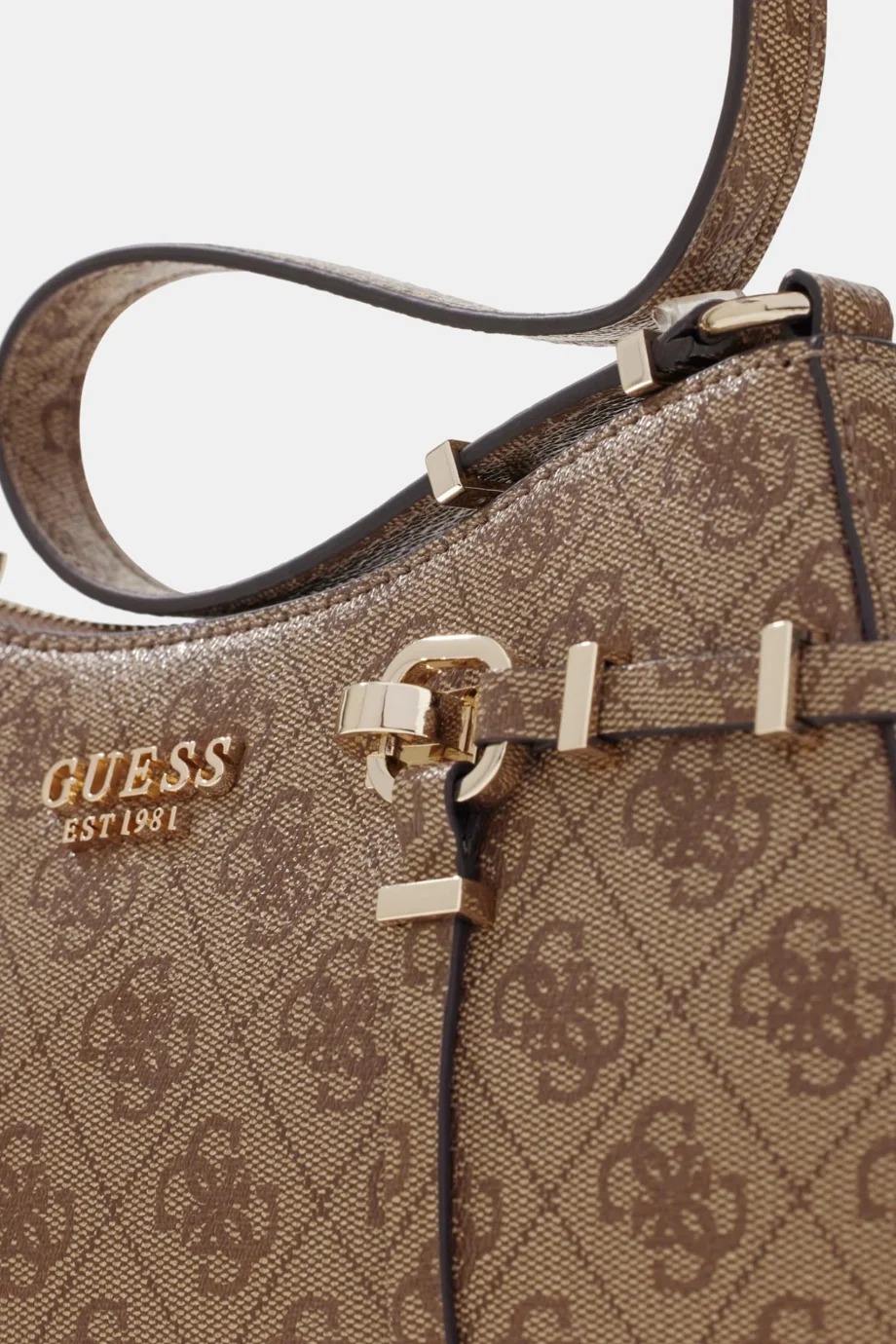 Guess Leona Logolu Kadın Kahverengi Omuz Çantası HWSG9917180-LTL