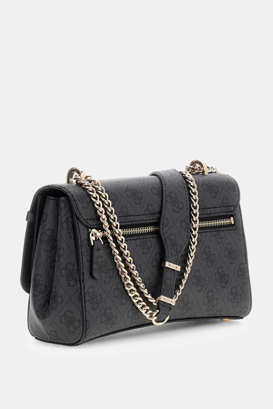 Guess Leona Logolu Dönüştürülebilir Kapaklı Çapraz Askılı Kadın Antrasit Omuz Çantası HWSG9917210-CLO