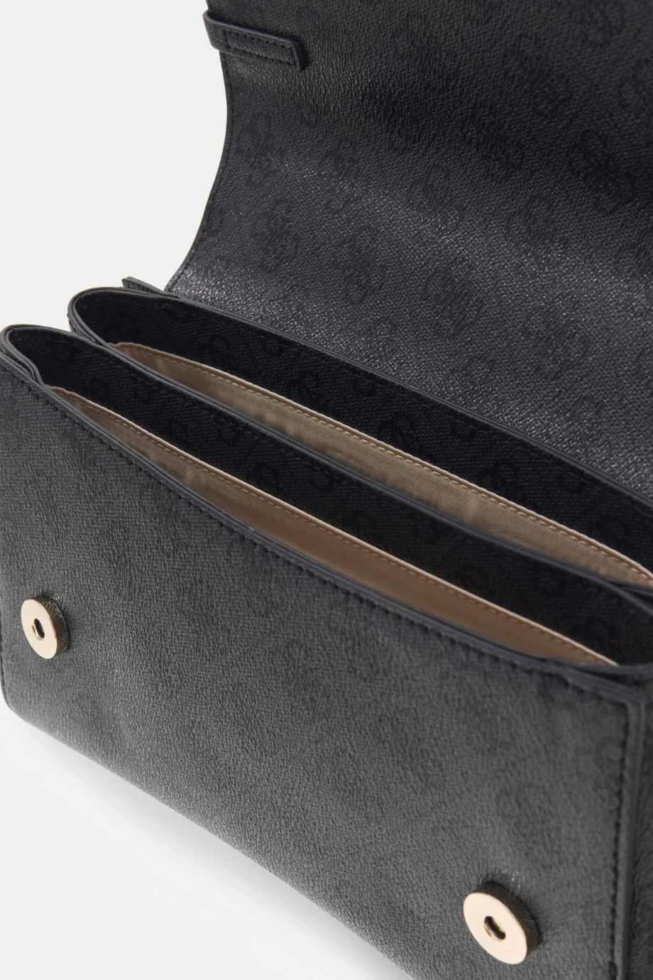 Guess Leona Logolu Dönüştürülebilir Kapaklı Çapraz Askılı Kadın Antrasit Omuz Çantası HWSG9917210-CLO