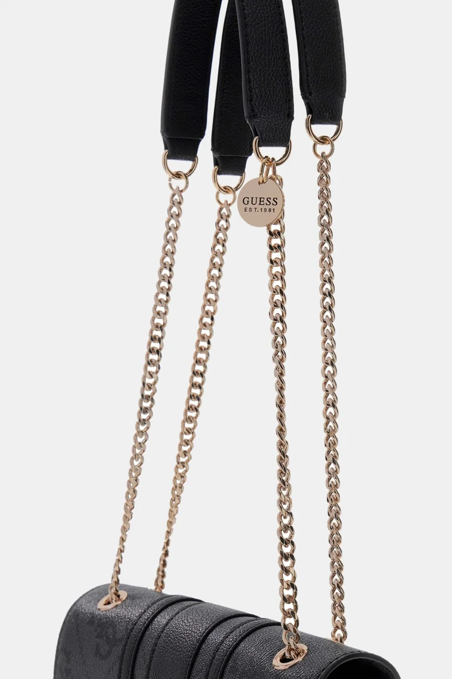 Guess Noelle II Dönüştürülebilir Kapaklı Çapraz Askılı Kadın Antrasit Omuz Çantası HWSS9672210-CLO