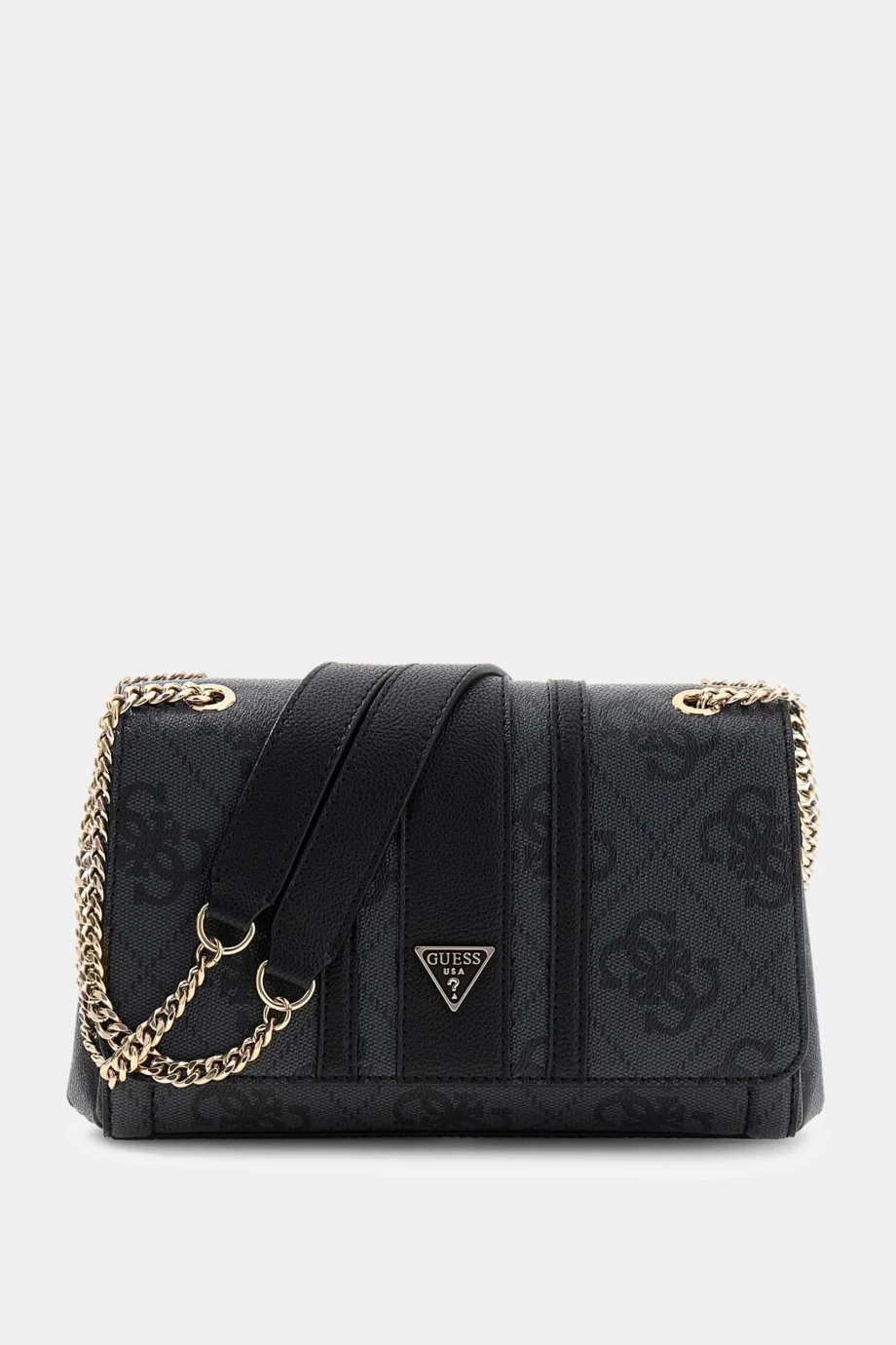 Guess Noelle II Dönüştürülebilir Kapaklı Çapraz Askılı Kadın Antrasit Omuz Çantası HWSS9672210-CLO