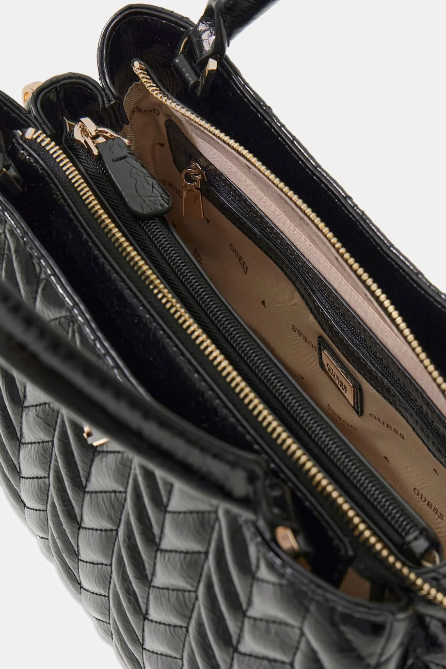 Guess Cheryl Üç Bölmeli Kadın Siyah El Çantası HWTQ9720060-BLA