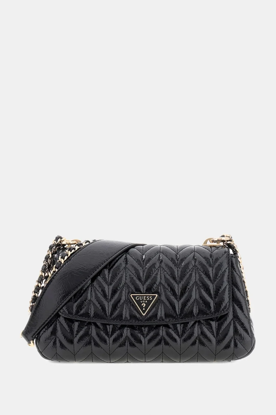 Guess Cheryl Dönüştürülebilir Kapaklı Çapraz Askılı Kadın Siyah Omuz Çantası HWTQ9720210-BLA