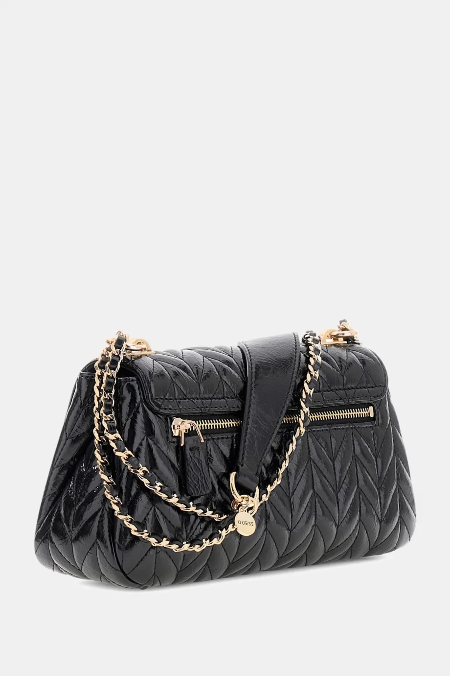 Guess Cheryl Dönüştürülebilir Kapaklı Çapraz Askılı Kadın Siyah Omuz Çantası HWTQ9720210-BLA