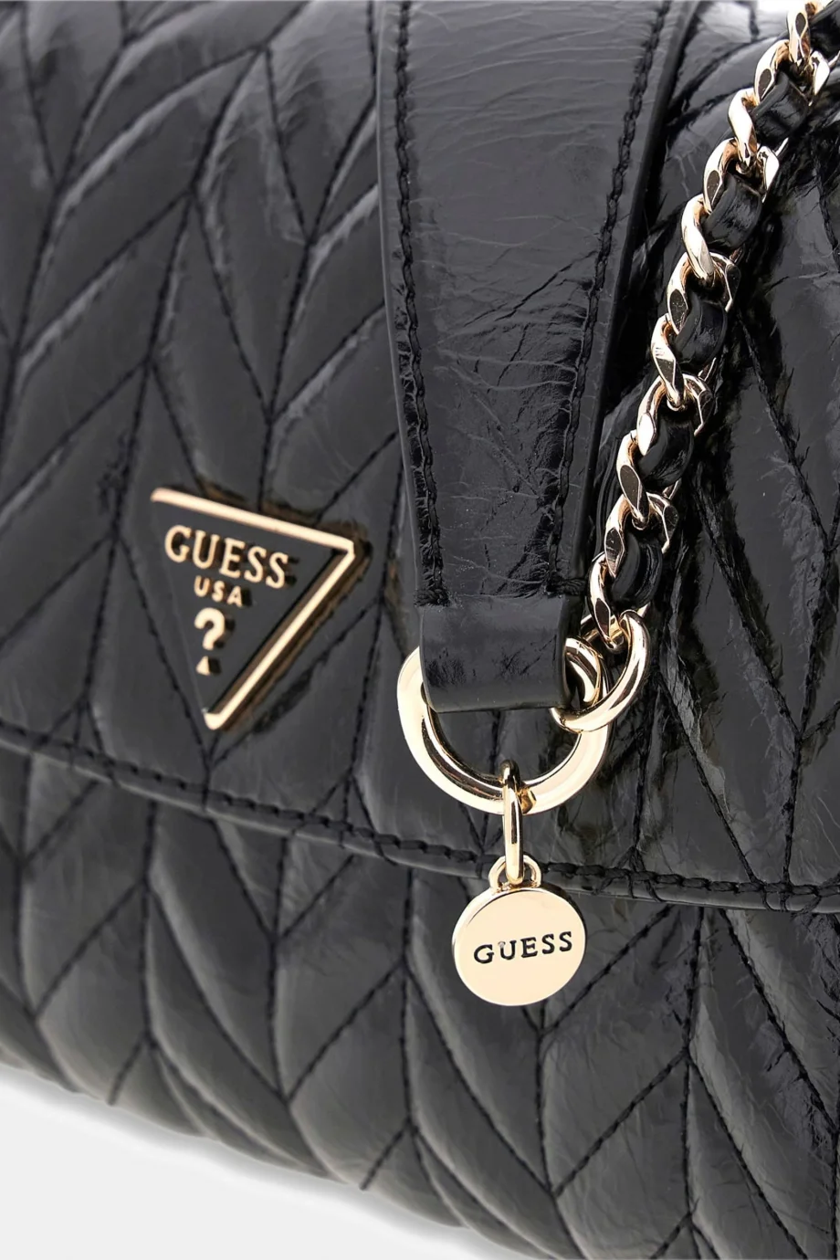 Guess Cheryl Dönüştürülebilir Kapaklı Çapraz Askılı Kadın Siyah Omuz Çantası HWTQ9720210-BLA