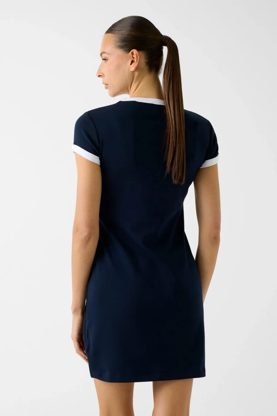 Guess Mila Kısa Kollu Kısa Kadın Lacivert Elbise V6GK05K2988-A71W