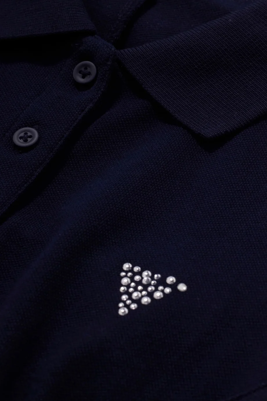 Guess Silvy Kısa Kollu Polo Yakalı Kadın Lacivert Elbise V6GK09K3152-A71W