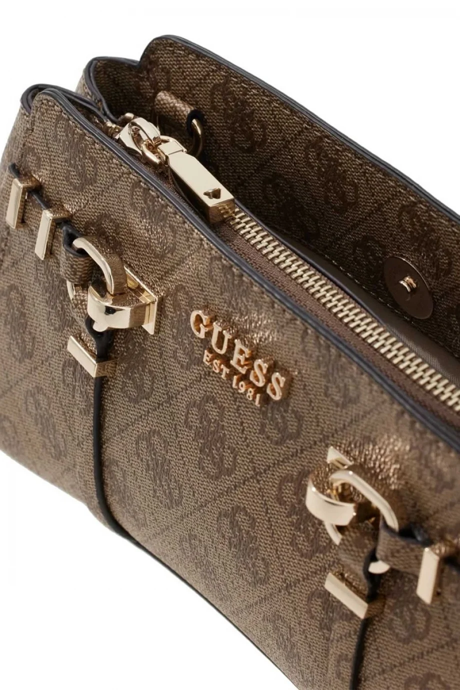 Guess Leona Logolu Girlfriend Çapraz Askılı Kadın Kahverengi Çapraz Çanta HWSG9917120-LTL