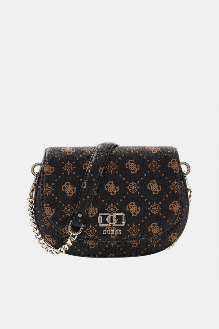 Guess Emelie Logolu Kapaklı Kadın Kahverengi Omuz Çantası HWGP9928200-ESL