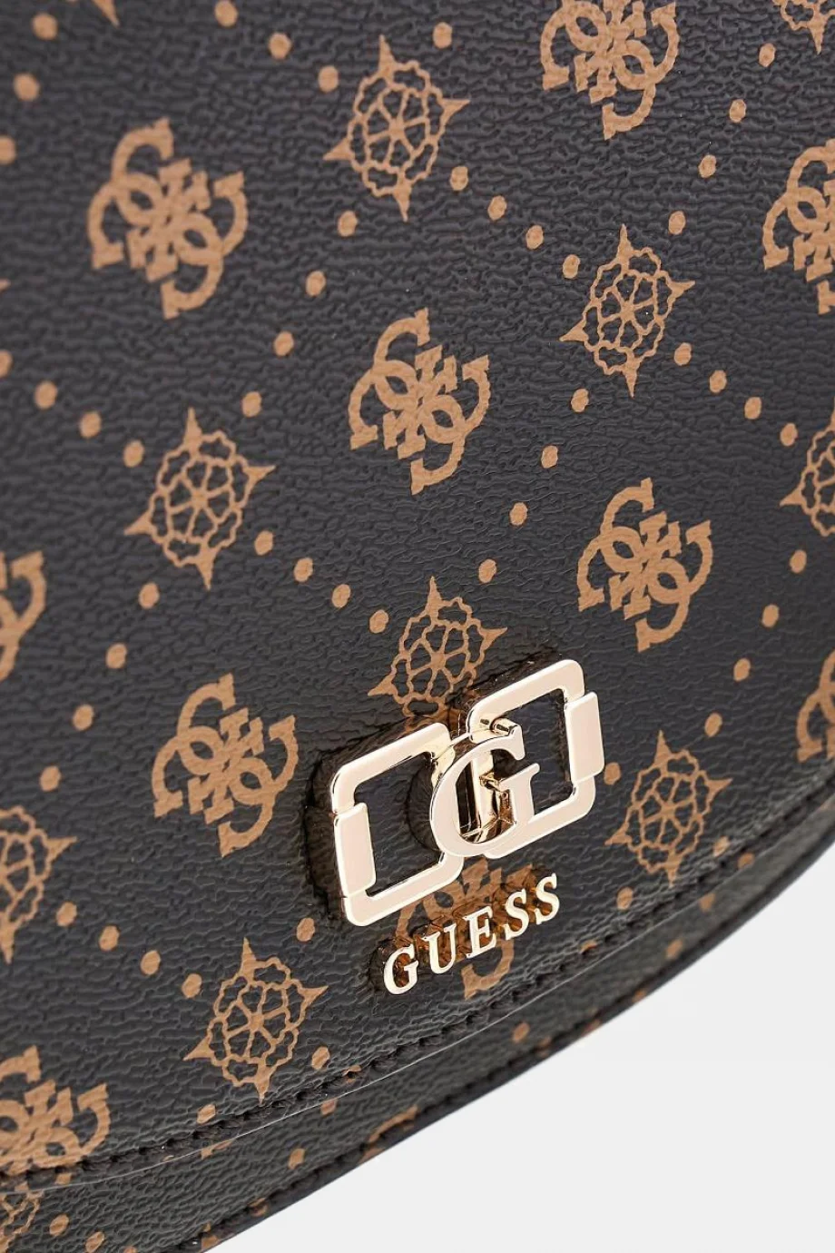 Guess Emelie Logolu Kapaklı Kadın Kahverengi Omuz Çantası HWGP9928200-ESL