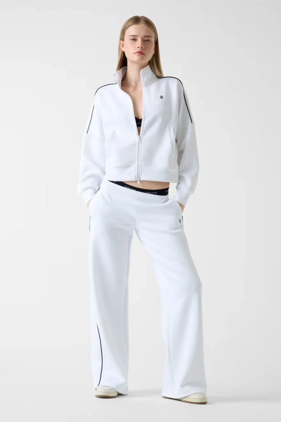 Guess GJ Scuba Eşofman Kadın Beyaz Eşofman Altı W6RB43KD122-G011