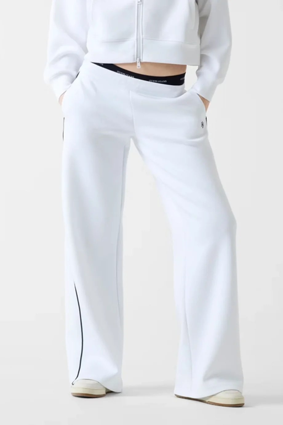 Guess GJ Scuba Eşofman Kadın Beyaz Eşofman Altı W6RB43KD122-G011