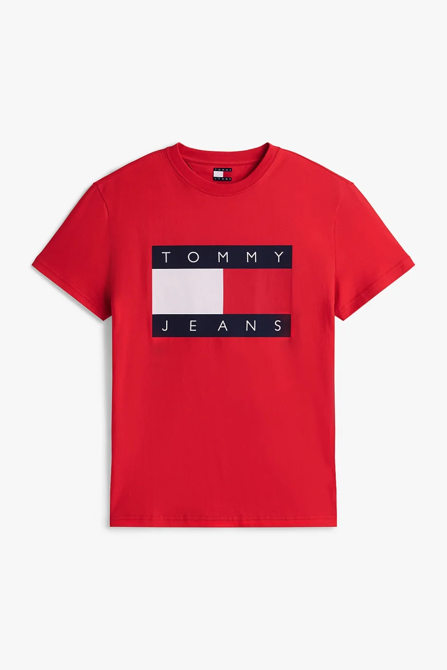 Tommy Hilfiger TJM Normal Kesim Büyük Bayraklı Kısa Kollu Erkek Kırmızı T-shirt DM0DM22645XL8