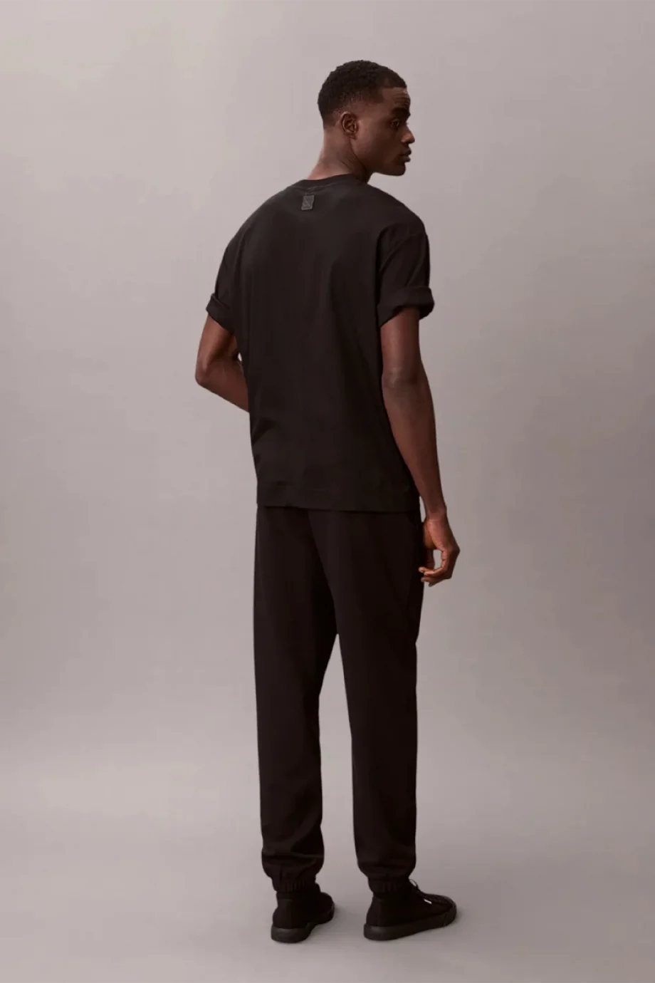 Calvin Klein Havlu Kumaş Calvin 1968 Grafikli Erkek Siyah Eşofman Altı LV14RF248G-UB1