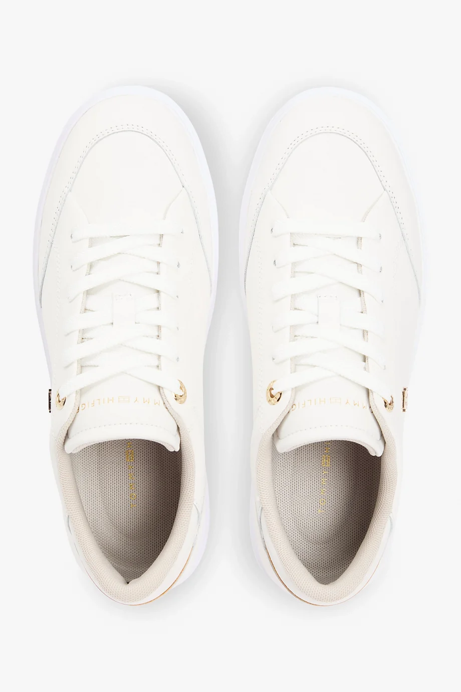 Tommy Hilfiger TH Chic Cupsole Kadın Beyaz Sneaker FW0FW09106YBL