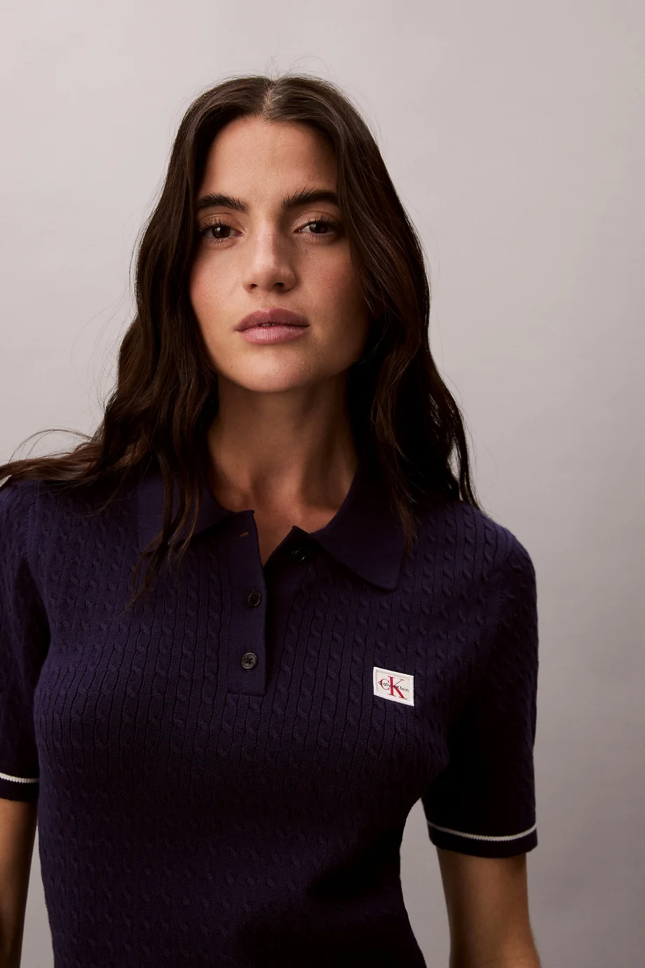 Calvin Klein Mikrokablo Mini Kadın Mor Elbise LV047F323G-9EI