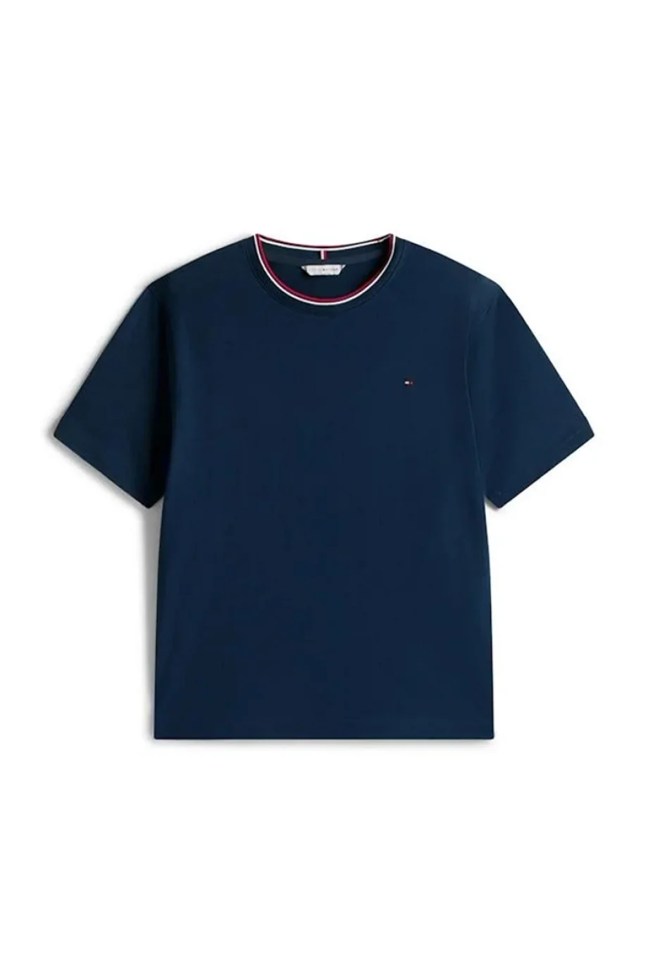 Tommy Hilfiger RWB Pike Bisiklet Yaka Kısa Kollu Kadın T-shirt WW0WW47310C1G
