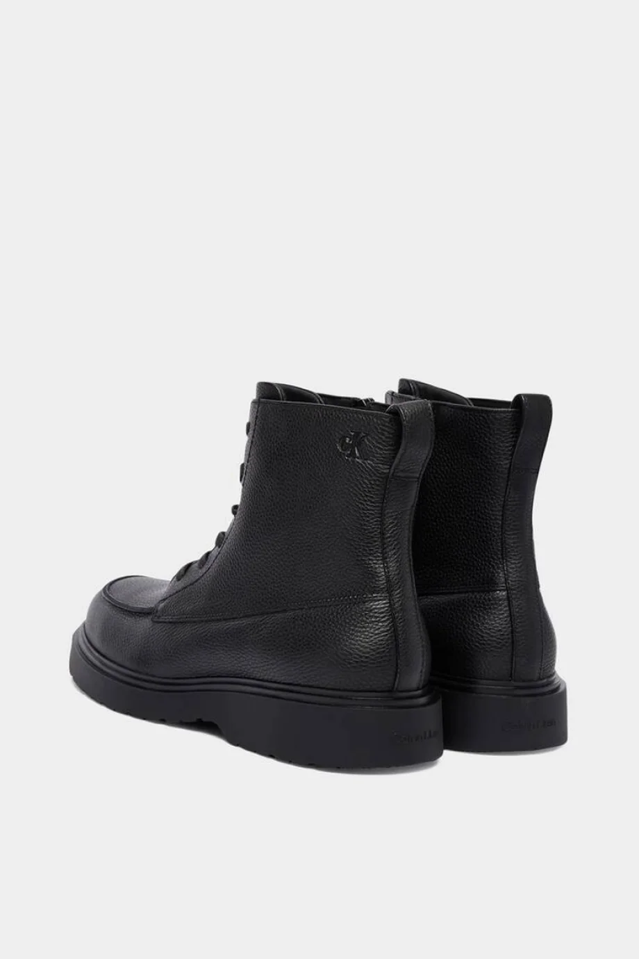 Calvin Klein Combat Essential Bağcıklı Deri Erkek Siyah Bot YM0YM01375-0GJ