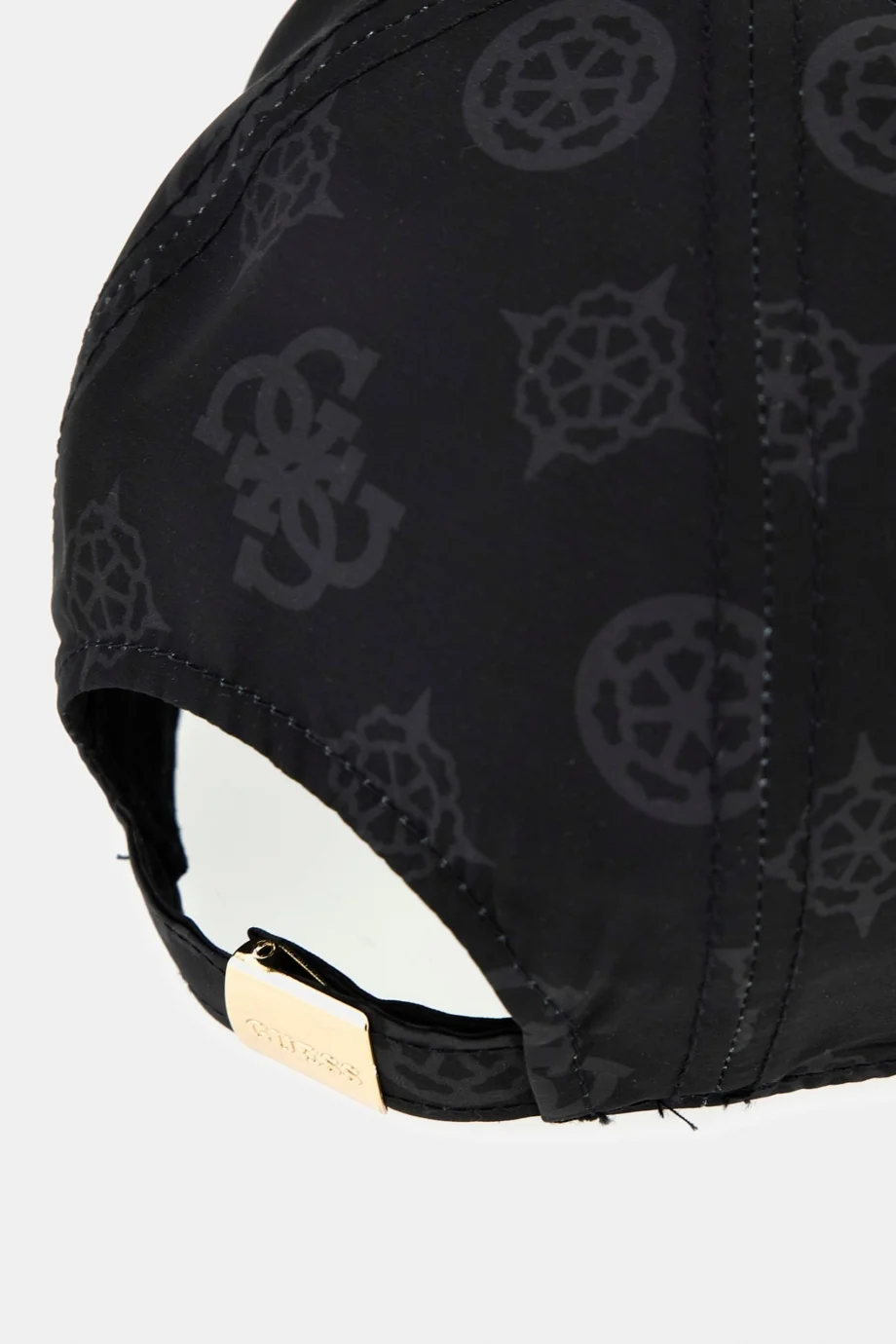 Guess Şakayık Baskılı Tamamı Beyzbol Kadın Siyah Şapka AW5502POL01-BLA