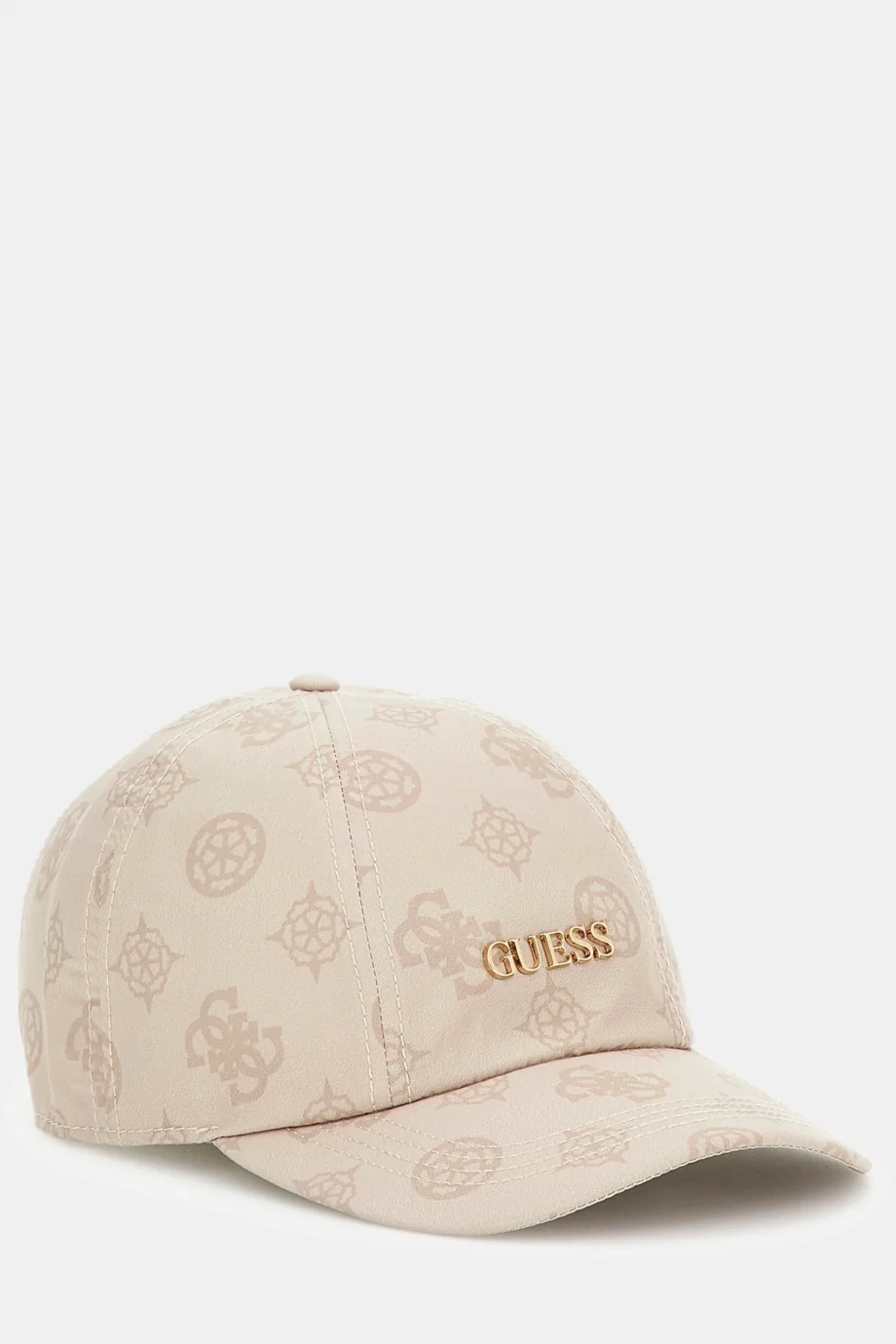 Guess Şakayık Baskılı Tamamı Beyzbol Kadın Krem Şapka AW5502POL01-STO