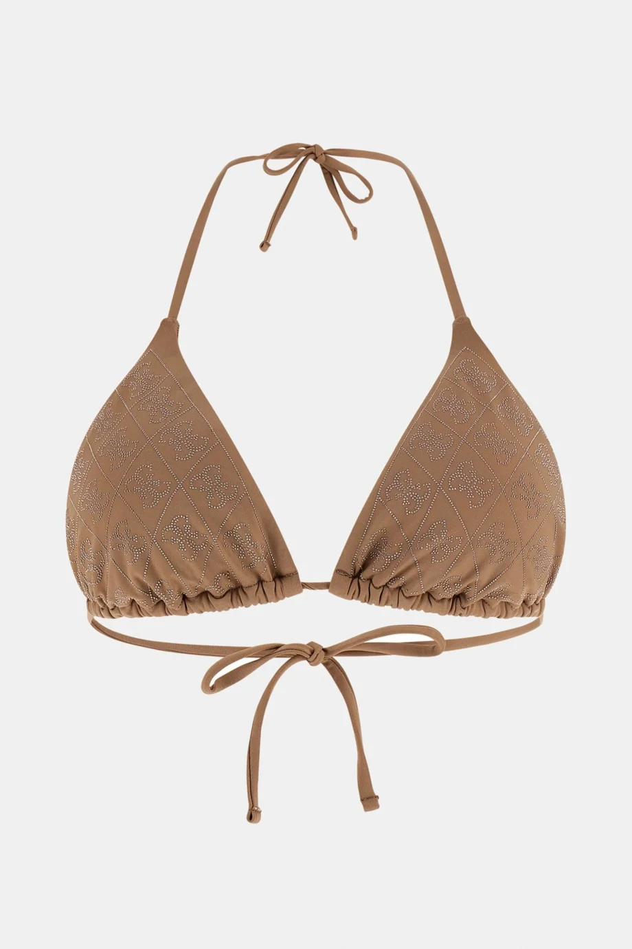 Guess Diane Çıkarılabilir Pedli Üçgen Kadın Bej Bikini E6GJ24KCUO2-G1FA