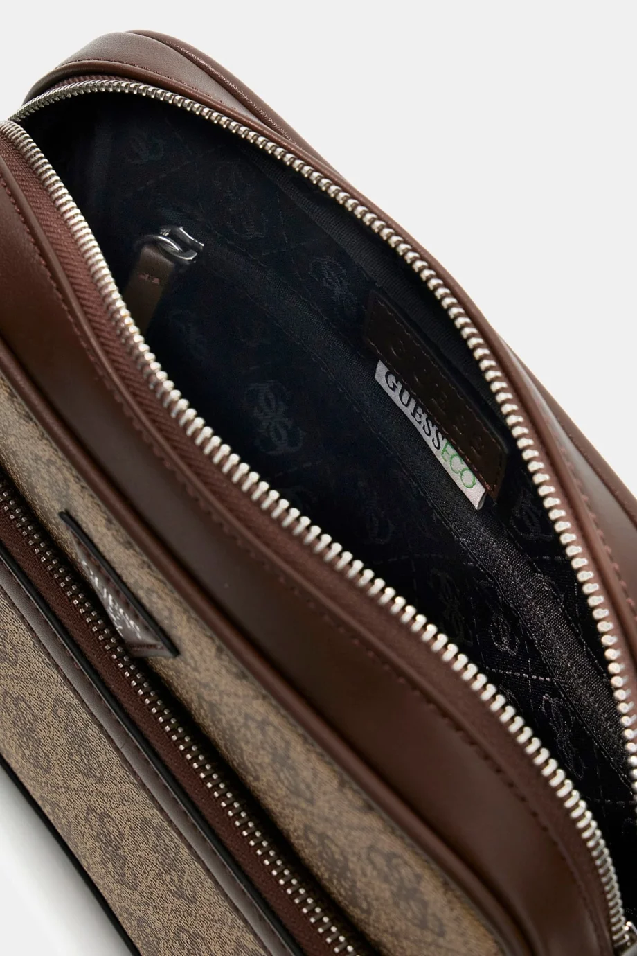 Guess Milano Çift Fermuarlı Çapraz Askılı Erkek Bej Çapraz Çanta HMMILLP6222-BEG