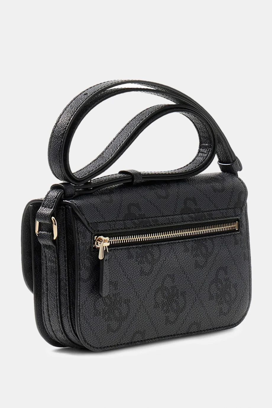 Guess Janie Logolu Dönüştürülebilir Kapaklı Çapraz Askılı Kadın Antrasit El Çantası HWOS9924210-CLO
