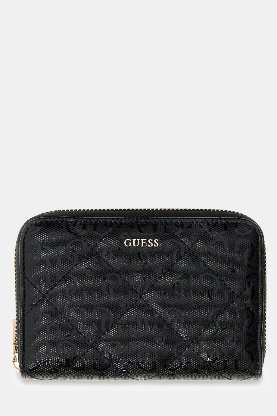 Guess Libby Orta Boy Fermuarlı Kadın Siyah Cüzdan SWGG9912140-BLA