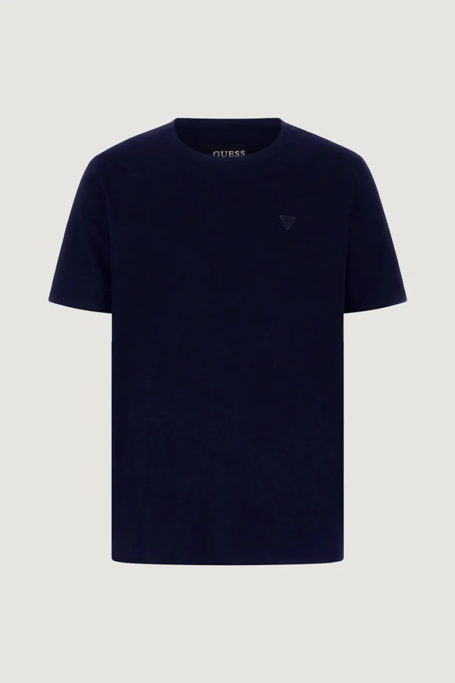 Guess Bisiklet Yaka Kısa Kollu Küçük Yamalı Pamuklu Modal Erkek Lacivert T-shirt M6GI21K3053-G7V2