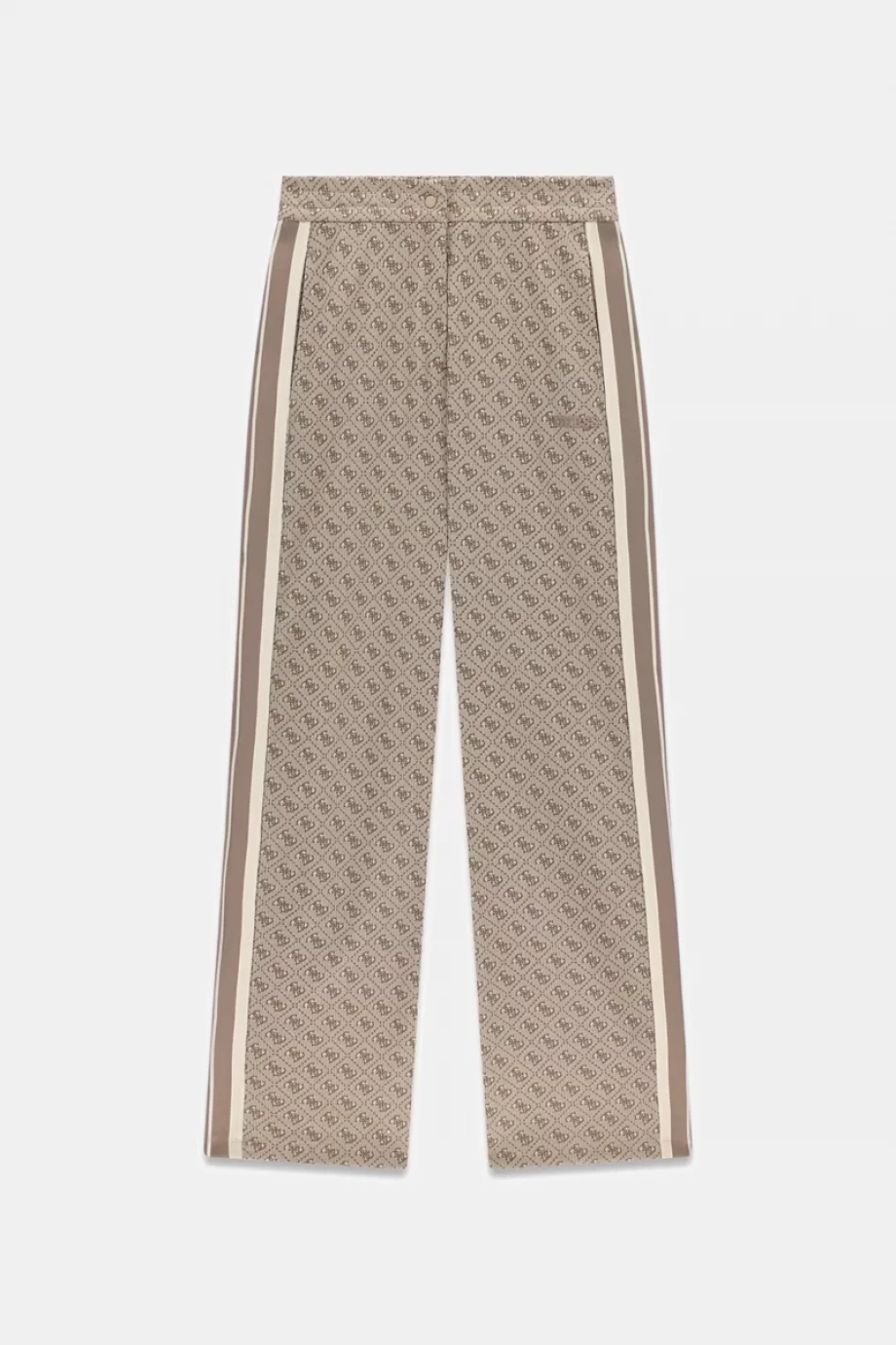 Guess 4G Jakarlı Düz Paça Kadın Bej Eşofman Altı V6GB04K2955-FMC4