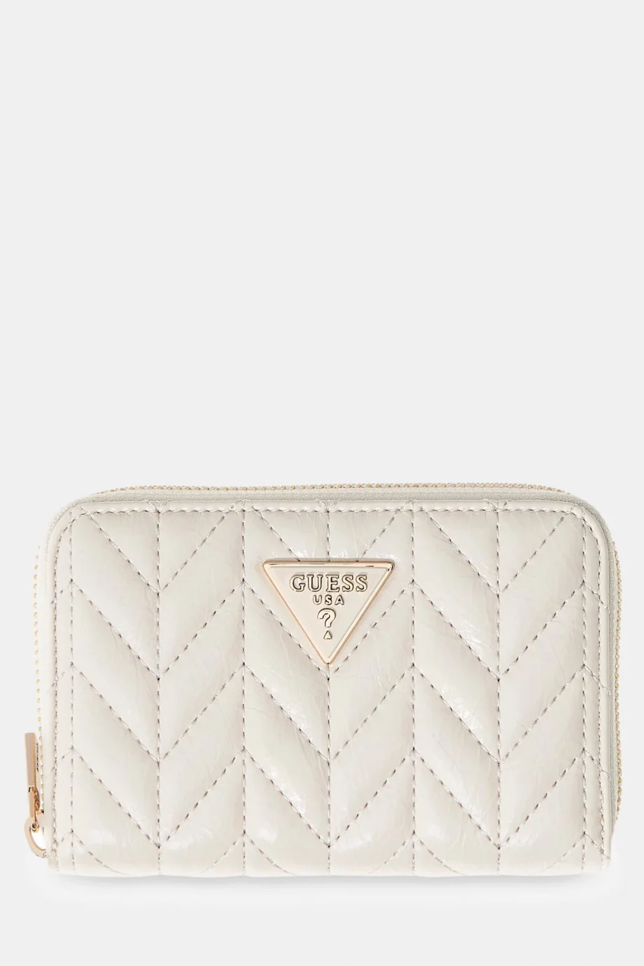 Guess Cheryl Orta Boy Fermuarlı Kadın Krem Cüzdan SWTQ9720140-STO