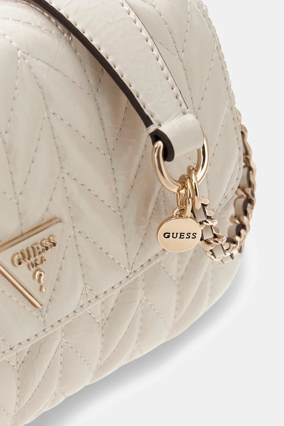 Guess Cheryl Dönüştürülebilir Kapaklı Kadın Krem Omuz Çantası HWTQ9720210-STO