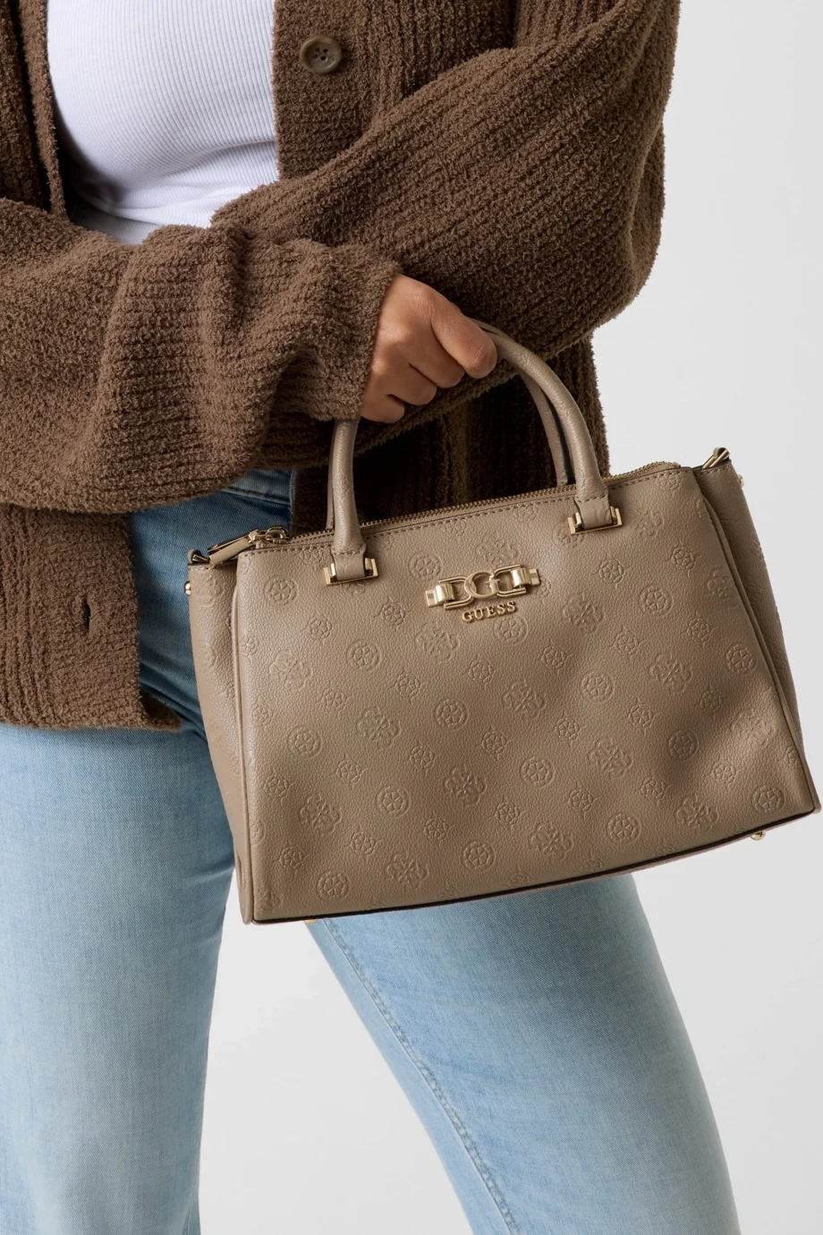 Guess Anise Üç Bölmeli Kadın Siyah El Çantası HWPD9916060-DKO