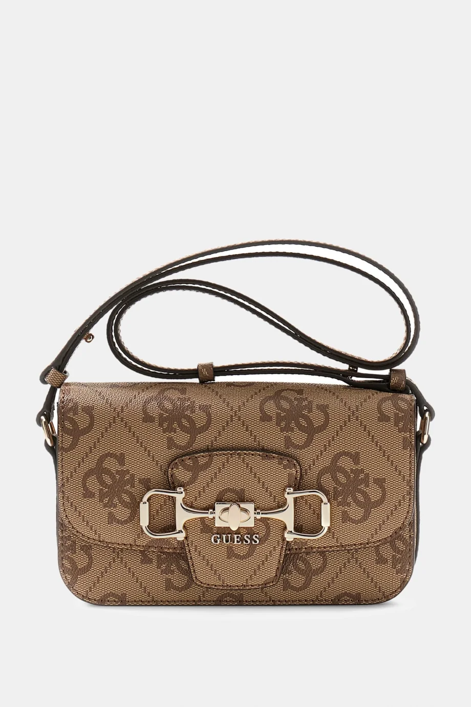 Guess Janie Logolu Dönüştürülebilir Kapaklı Kadın Kahverengi El Çantası HWOS9924210-LTL